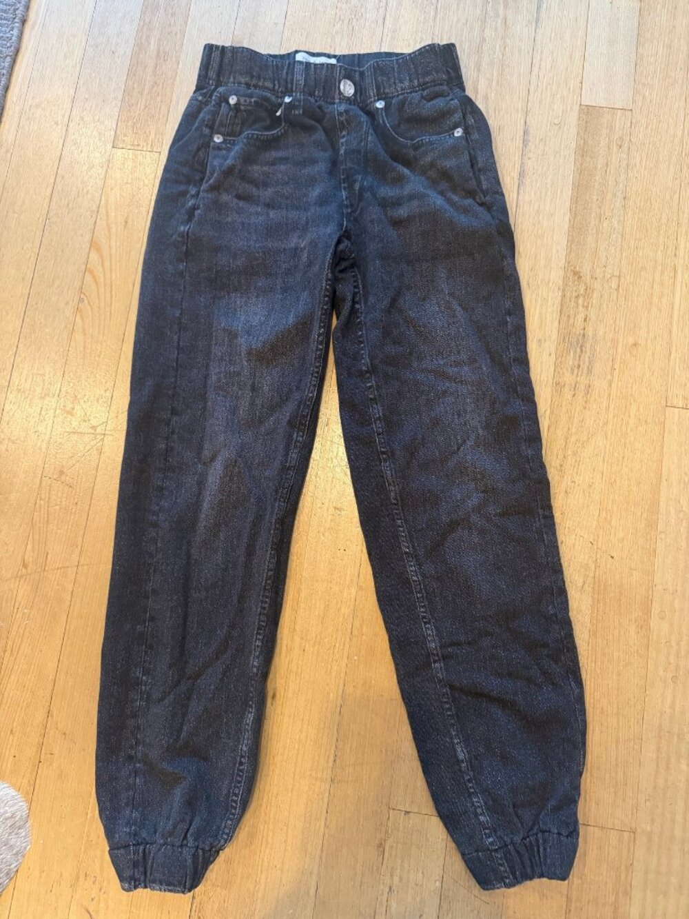 rag & bone Miramar Jogger Fleece Sweatpant Jeans Black XXS